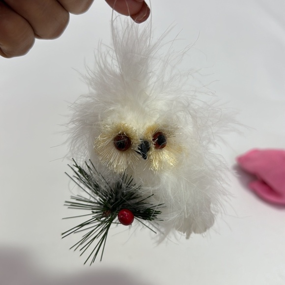 Lot 4 Christmas Holiday Ornaments Feather & Or Twigs Decorations Used - Picture 6 of 12